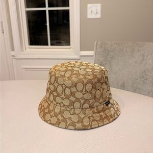 Coach Monogram Bucket Hat - Beige/Tan